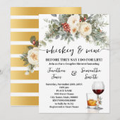 Whiskey & Wine Before I do for Life Winter Shower Kaart (Voorkant / Achterkant)