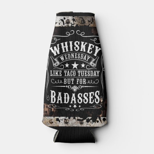 Whiskey Woensdag Flesjeskoeler (Voorkant)