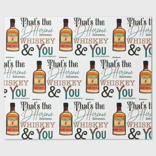 Whiskey Wrapping Paper Cadeaupapier (Vlak)