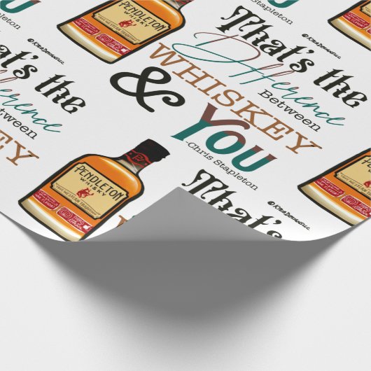 Whiskey Wrapping Paper Cadeaupapier (Hoek)