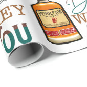 Whiskey Wrapping Paper Cadeaupapier (Rol Hoek)