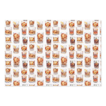 Whiskey Wrapping Paper - Cocktail Gift Wrap