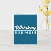 Whiskey Zakendoen Drinken St Patrick's Dag Kaart (Gele Bloem)