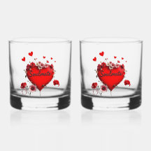 Whiskeybril Red Heart Soulmate Valentijnsdag