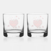 Whiskeybril Red Heart Soulmate Valentijnsdag Whisky Glas (Achterkant)