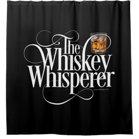 Whiskeyfluisteraar Douchegordijn (Voorkant)