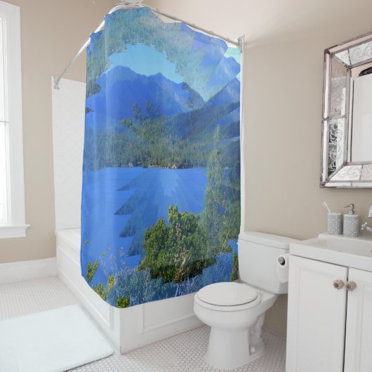 Whiskeytown Illusie..... Douchegordijn (In situ)