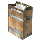 Whiskeyvat Medium Cadeauzakje (Voorkant Gekanteld)