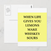 whiskeyzuren briefkaart (Voorkant / Achterkant)