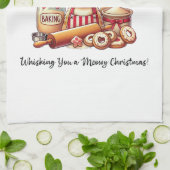 Whisking you a meowy Christmas Theedoek (Gevouwen)