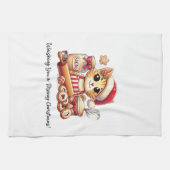 Whisking you a meowy Christmas Theedoek (Horizontaal)