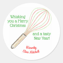 "Whisking You a Merry Christmas" behandelt label