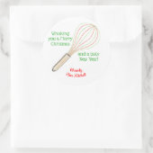 "Whisking You a Merry Christmas" behandelt label (Tas)