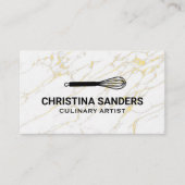 Whiskpictogram | Goud-oliemarkering Visitekaartje (Voorkant)