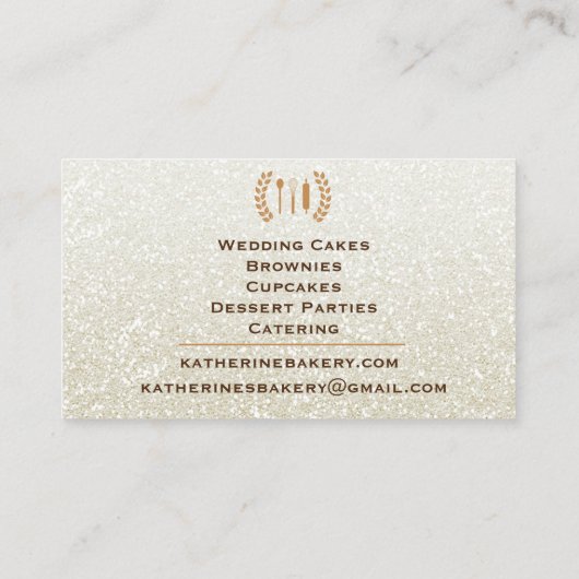 Whisks Love Glitter Bakery Visitekaartje (Achterkant)