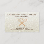 Whisks Love Glitter Bakery Visitekaartje (Voorkant)