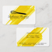 Whiskvariatie | culinaire meester | geborsteld visitekaartje (Voorkant / Achterkant)