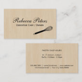 Whiskvariatie | Cultuurmeester | Houtkorrels Visitekaartje (Voorkant / Achterkant)