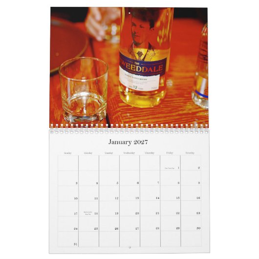 Whisky-agenda 2015 kalender (Jan 2027)