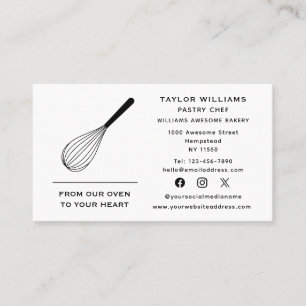 Whisky Baker Bakery Bake Shop Catering Social Medi Visitekaartje