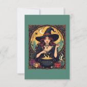Whisky betoverende heks met spinnen kaart (Voorkant)