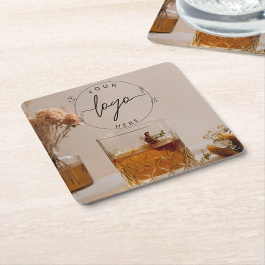 whisky | Boho Flowers | Esthetische Onderzetters (Schuin)