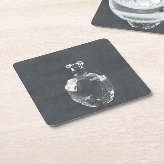 Whisky Bottle Kartonnen Onderzetters (Schuin)