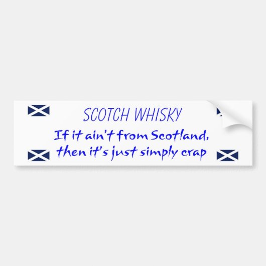 Whisky Bumpersticker (Voorkant)