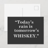 Whisky citaten grappige drinkspreuken briefkaart (Voorkant / Achterkant)