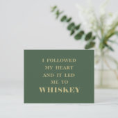Whisky citaten grappige drinkspreuken briefkaart (Staand voorkant)