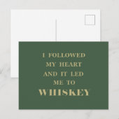 Whisky citaten grappige drinkspreuken briefkaart (Voorkant / Achterkant)