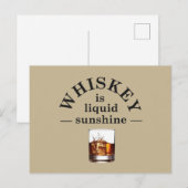 Whisky citaten grappige drinkspreuken briefkaart (Voorkant / Achterkant)