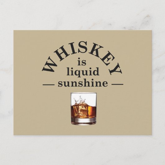 Whisky citaten grappige drinkspreuken briefkaart (Voorkant)