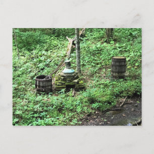 Whisky-distilleerderij bij Mabry Mill, VA Briefkaart