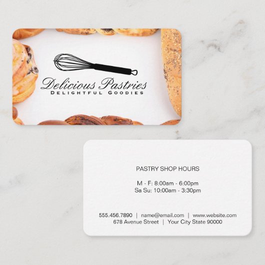 Whisky en gebak Executive Chef Visitekaartje (Voorkant / Achterkant)