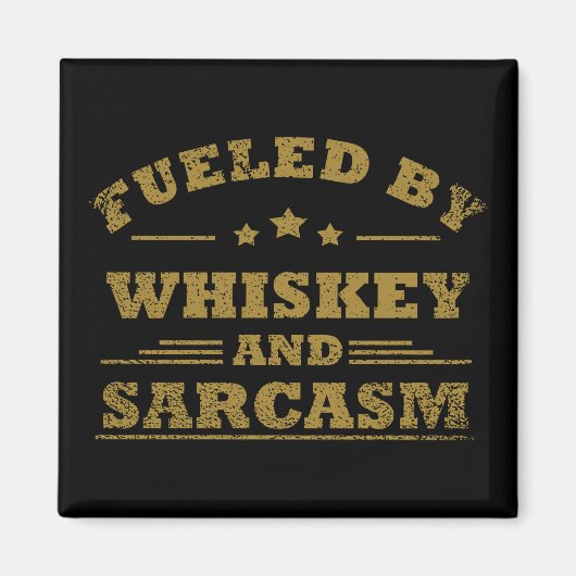 whisky en sarcasme magneet (Voorkant)