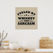 whisky en sarcasme poster (Keuken)