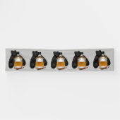 Whisky en sigaar herhalen verjaardagsbanner spandoek (Horizontaal)