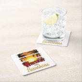 Whisky en zon, zomerzonsondergang kartonnen onderzetters (Insitu)