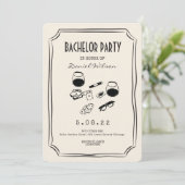 Whisky Funky sigaar en Whisky Bachelor Kaart (Staand voorkant)