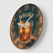 Whisky Glass Bar Decor Grote Klok (Hoek)