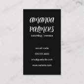 Whisky Glass | Glitter-Visitekaartje voor goud Visitekaartje (Achterkant)