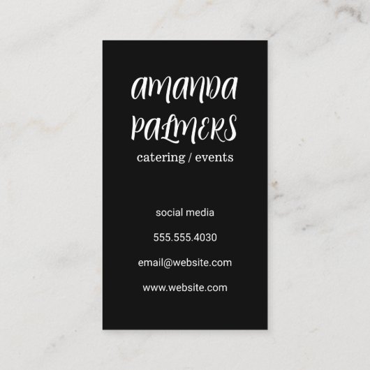 Whisky Glass | Glitter-Visitekaartje voor goud Visitekaartje (Achterkant)