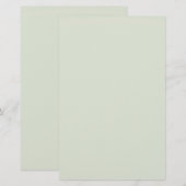 Whisky Green Solid Color Briefpapier (Voorkant / Achterkant)