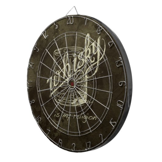 Whisky is mijn religie! dartbord (Voorkant Rechts)