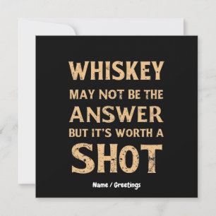Whisky is misschien niet het antwoord, maar het is kaart