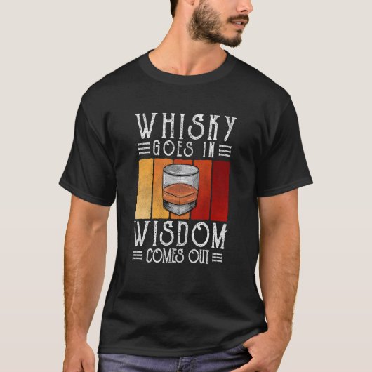Whisky komt uit in Wisdom T-shirt (Voorkant)