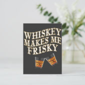 Whisky maakt me vrolijk briefkaart (Staand voorkant)