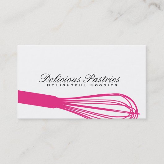 Whisky (magenta) | culinaire meester visitekaartje (Voorkant)