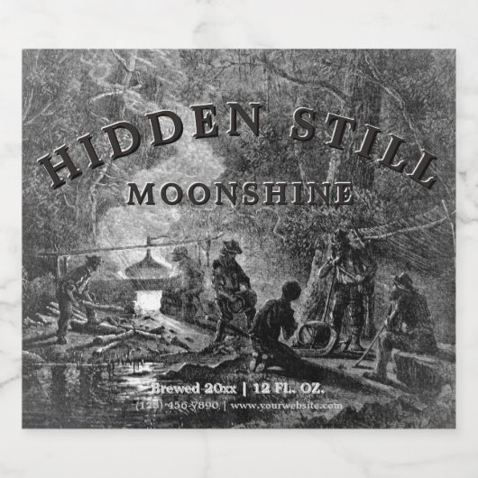 whisky nog steeds bier etiket (Enkel label)